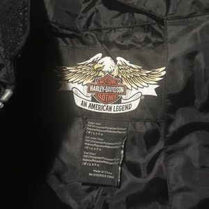 Harley Davison Black Rain Jacket Large